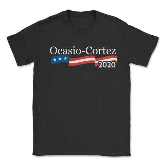 Alexandria Ocasio Cortez 2020 T Shirt - Unisex T-Shirt - Black