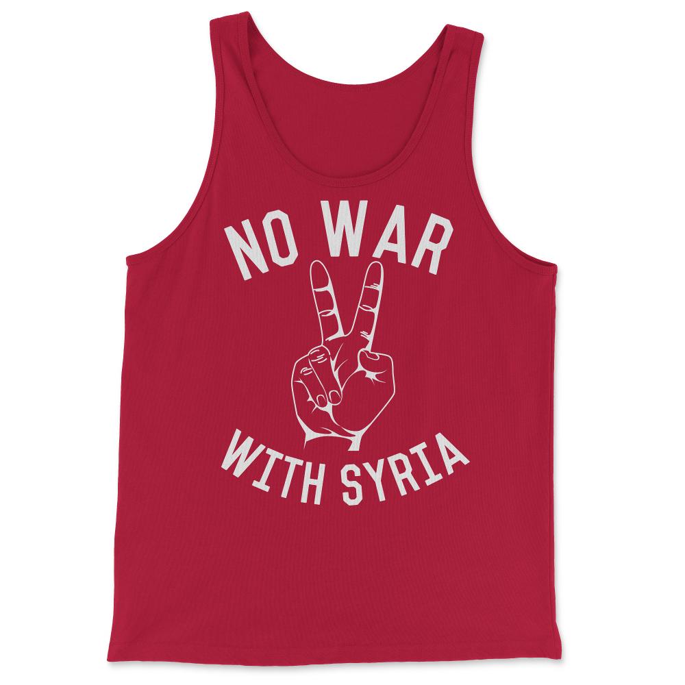 No War With Syria - Tank Top - Red