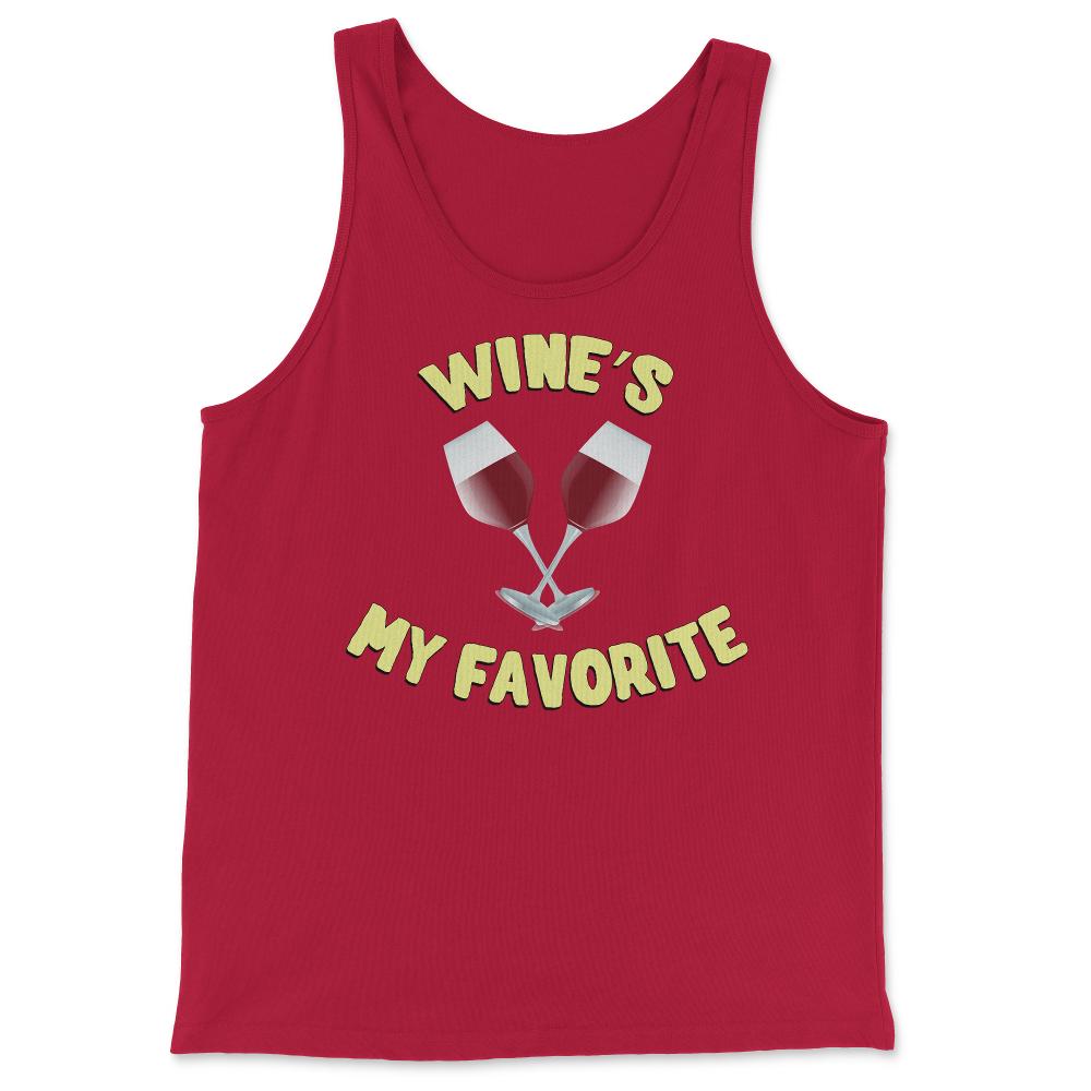 Wine's My Favorite Funny - Tank Top - Red