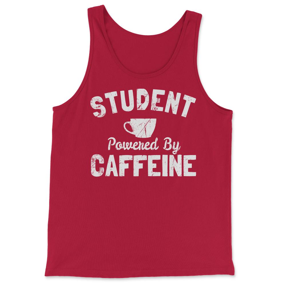 Student Powered by Caffeine - Tank Top - Red