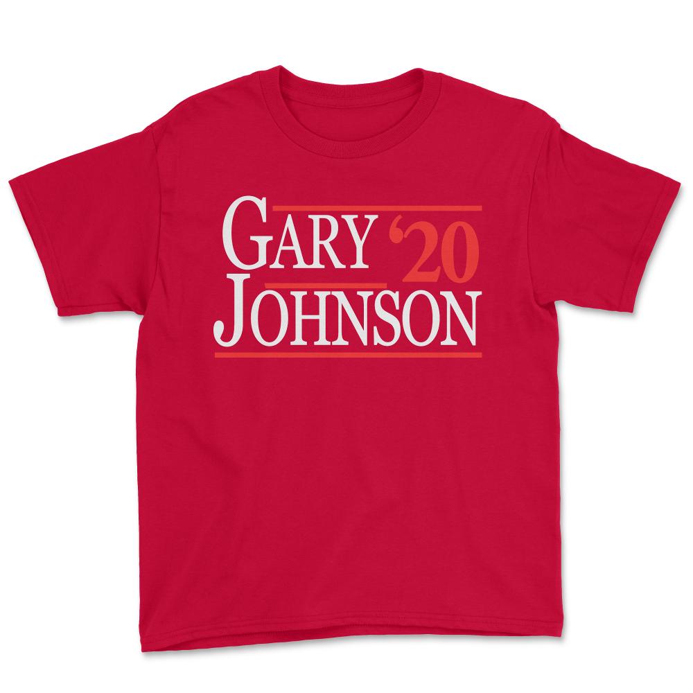 Gary Johnson 2020 - Youth Tee - Red