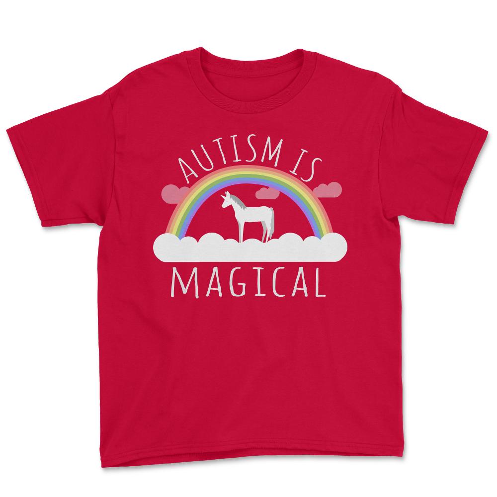 Autism Is Magical - Youth Tee - Red