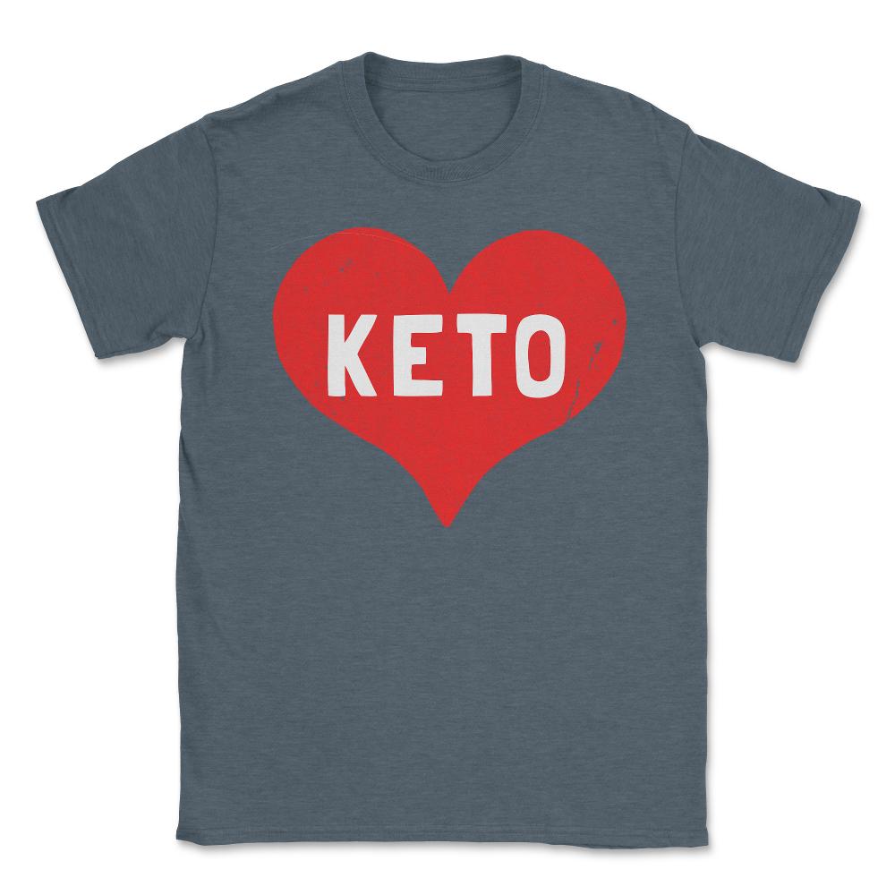 Keto Is Love - Unisex T-Shirt - Dark Grey Heather
