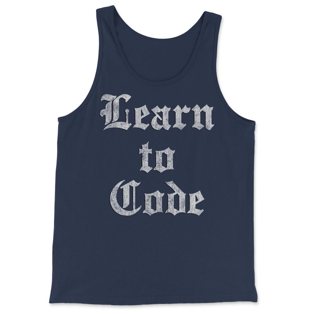 Learn to Code - Tank Top - Navy