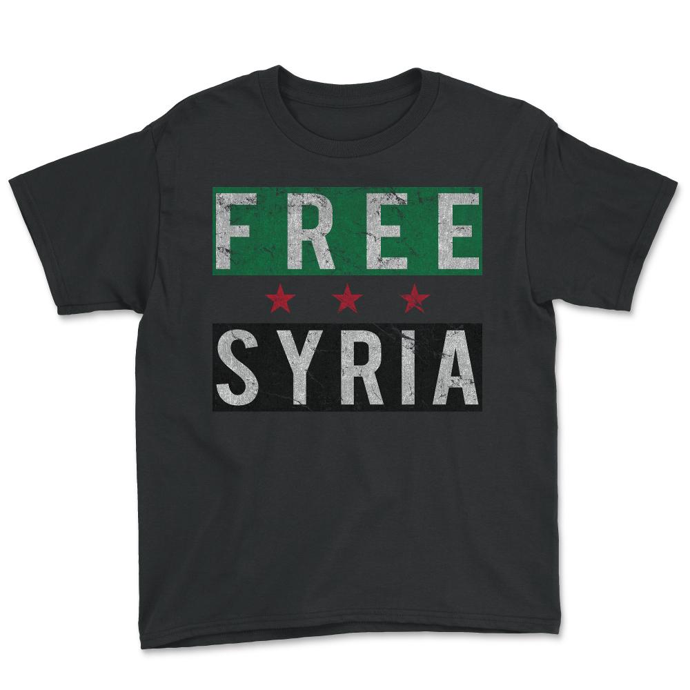 Free Syria - Youth Tee - Black