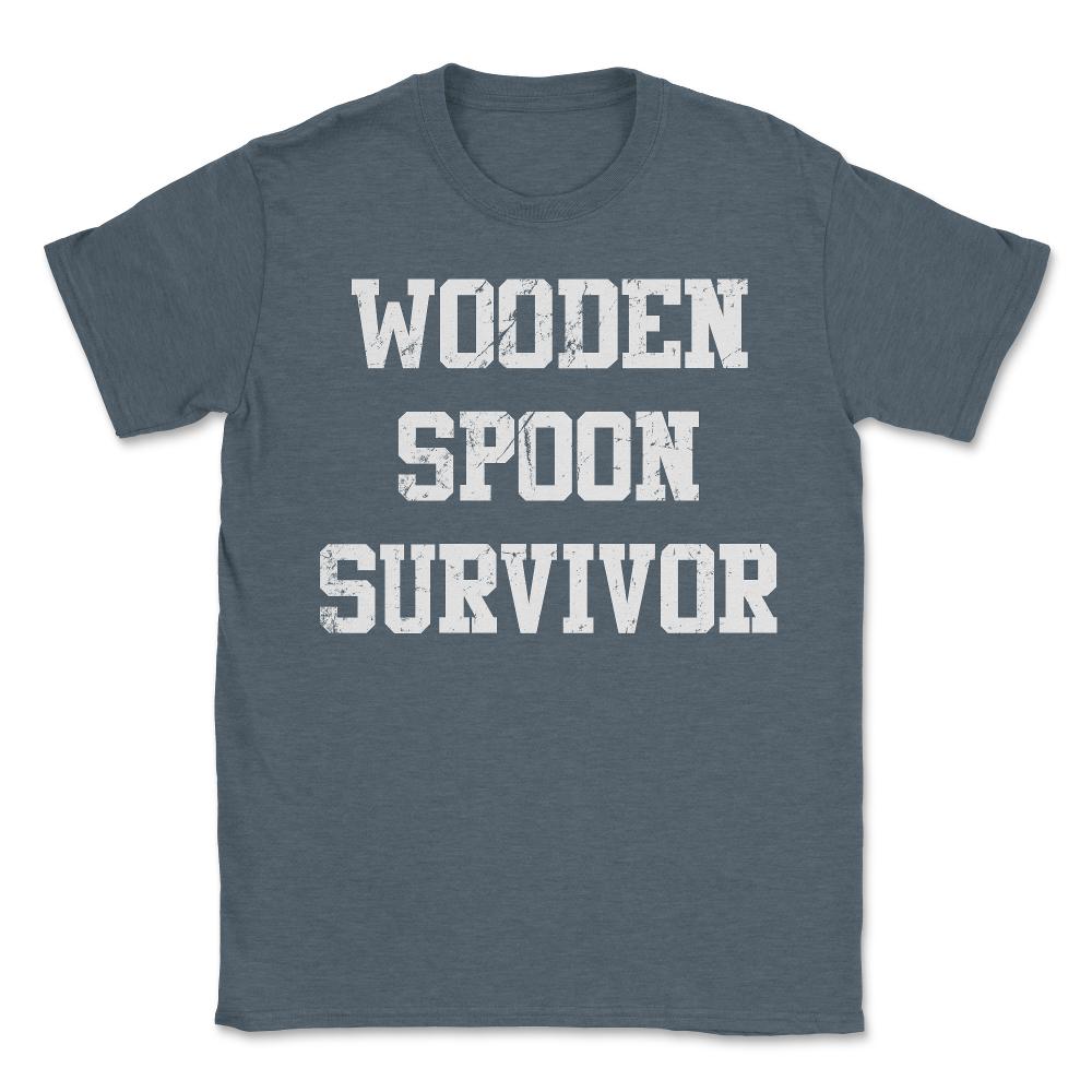 Wooden Spoon Survivor - Unisex T-Shirt - Dark Grey Heather