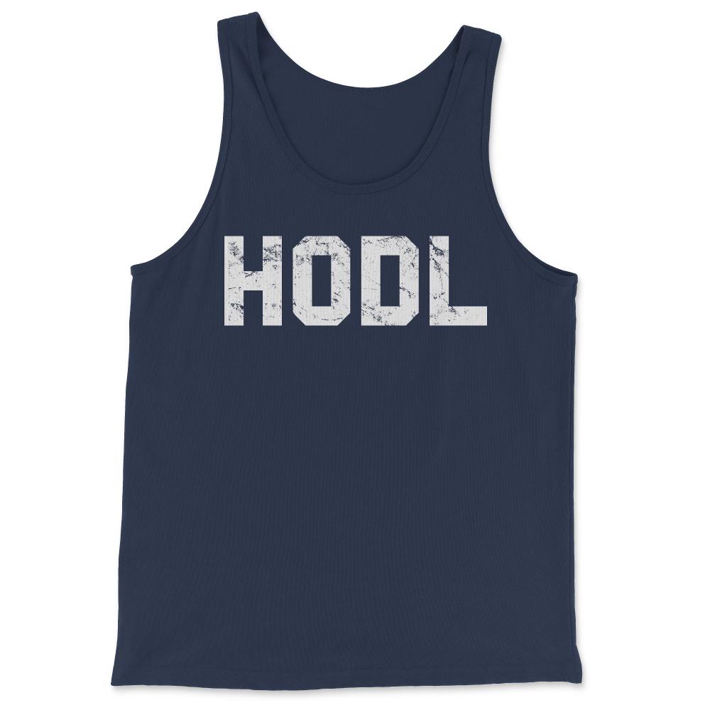 Hodl Cryptocurrency - Tank Top - Navy
