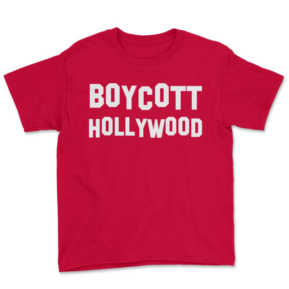 Boycott Hollywood - Youth Tee - Red
