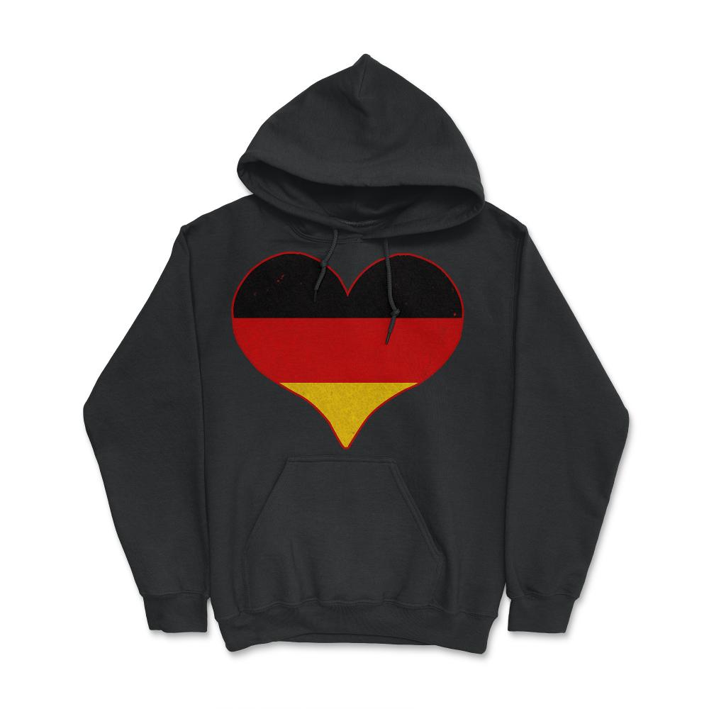 I Love Germany Flag - Hoodie - Black
