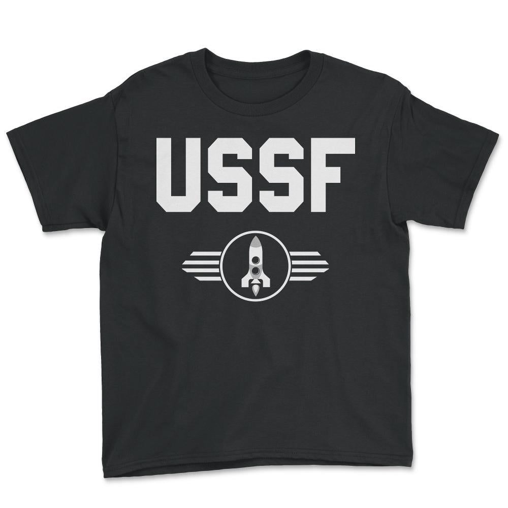 United States Space Force USSF - Youth Tee - Black