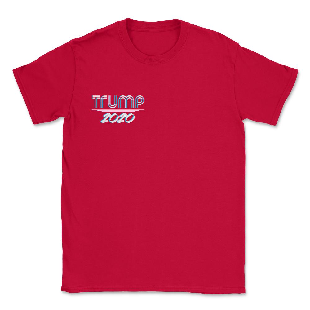 Trump 2020 3D Effect - Unisex T-Shirt - Red
