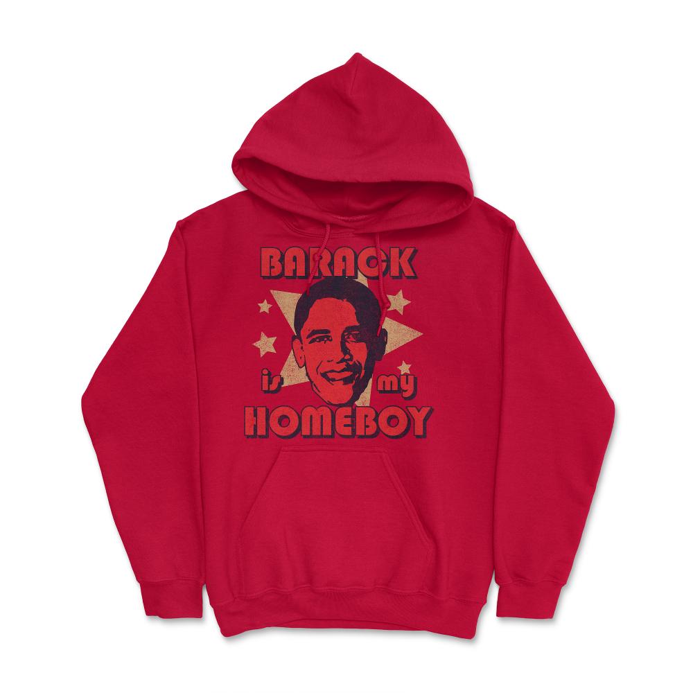 Barack Is My Homeboy Retro - Hoodie - Red