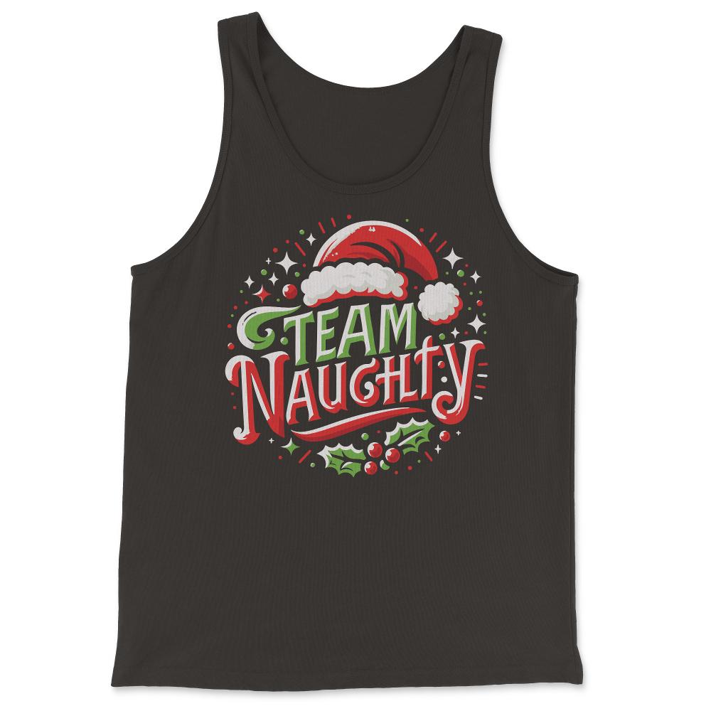 Team Naughty Funny Christmas - Tank Top - Black