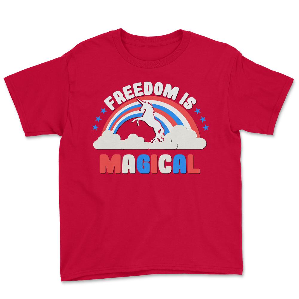 Freedom Is Magical - Youth Tee - Red