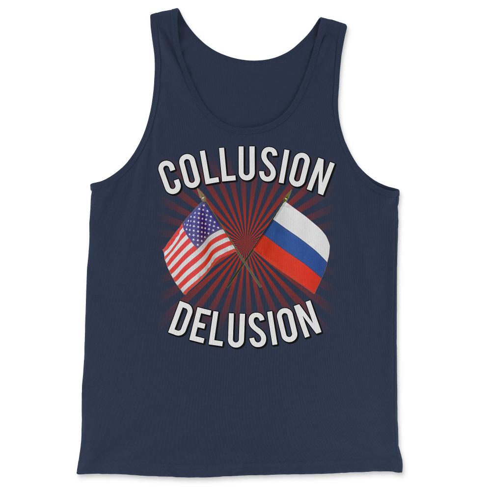 Collusion Delusion Pro-Trump - Tank Top - Navy