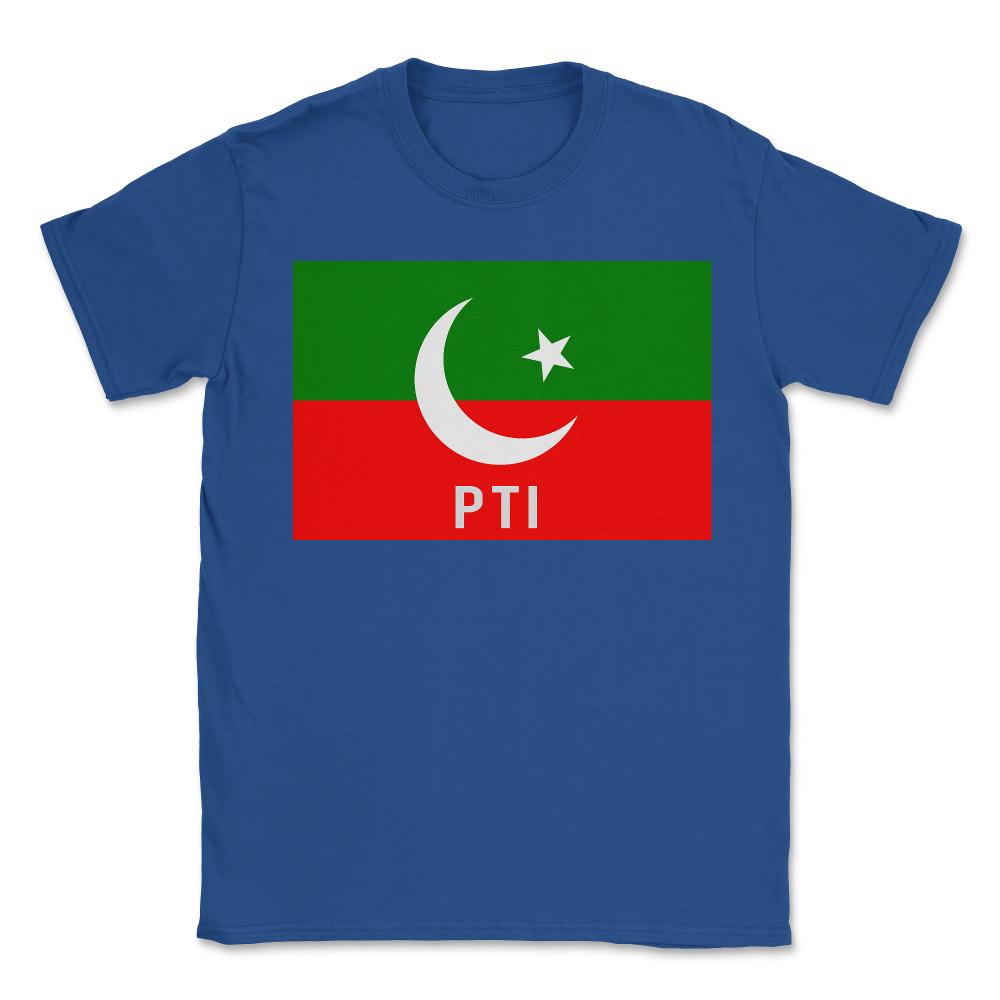 Pakistan PTI Party Flag - Unisex T-Shirt - Royal Blue