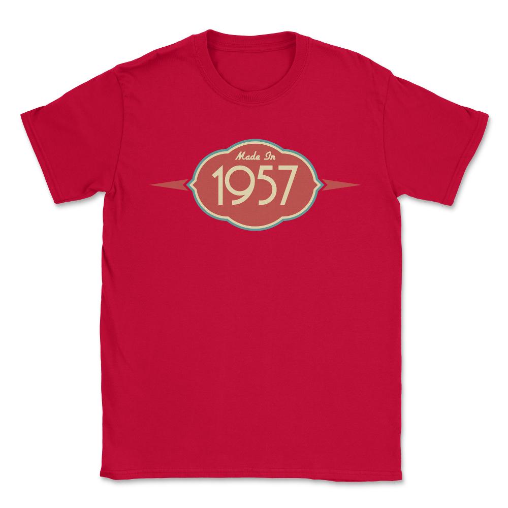 Retro Made In 1957 - Unisex T-Shirt - Red