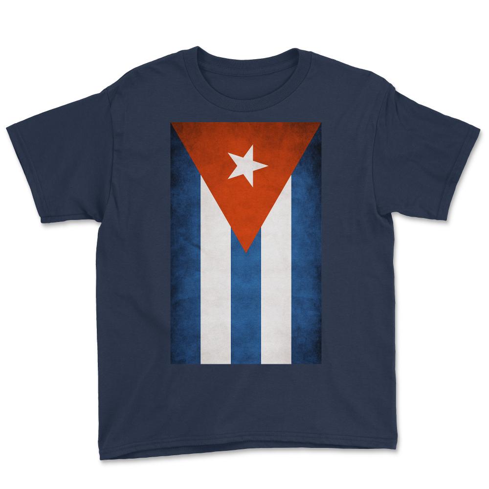 Flag Of Cuba - Youth Tee - Navy