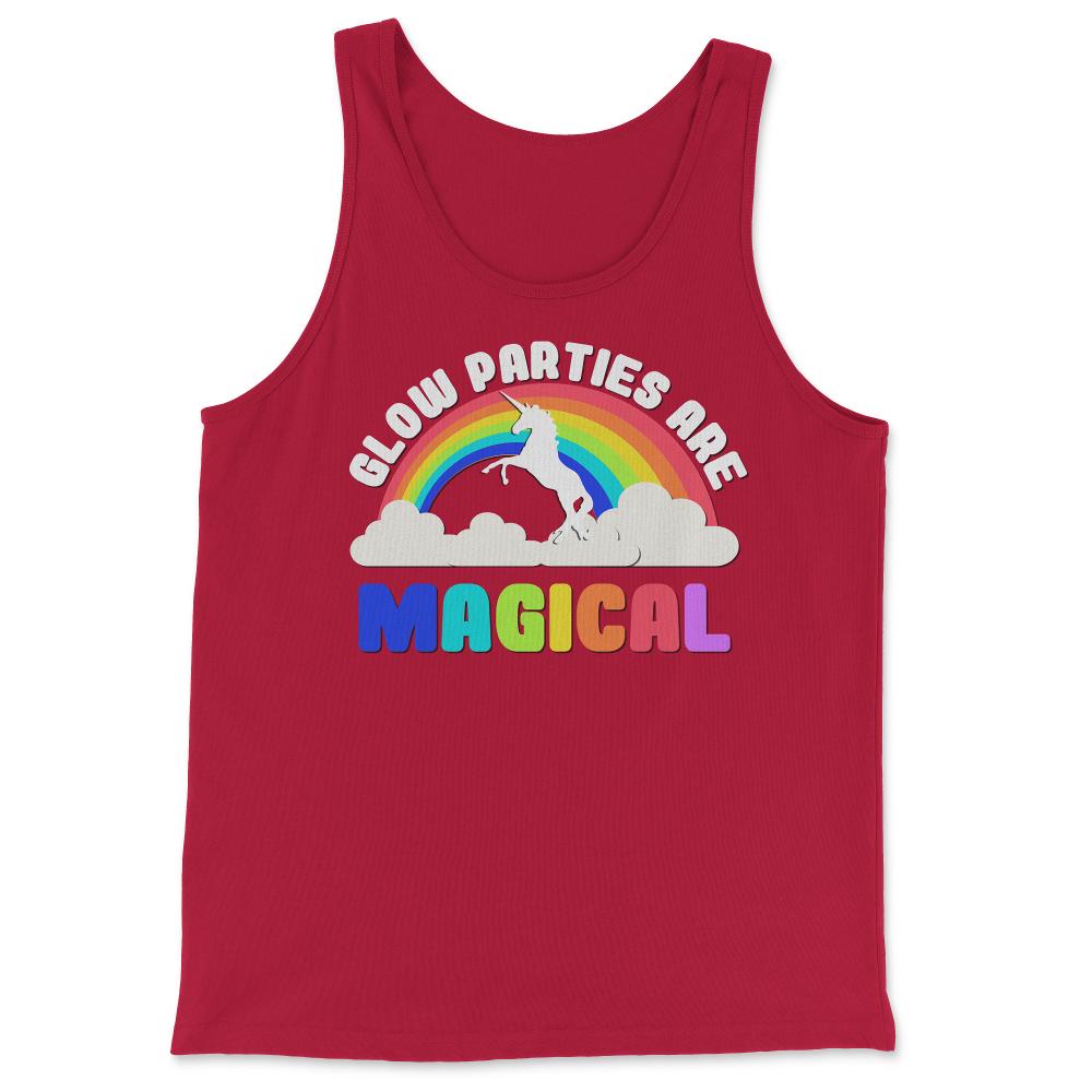 Glow Parties Are Magical - Tank Top - Red