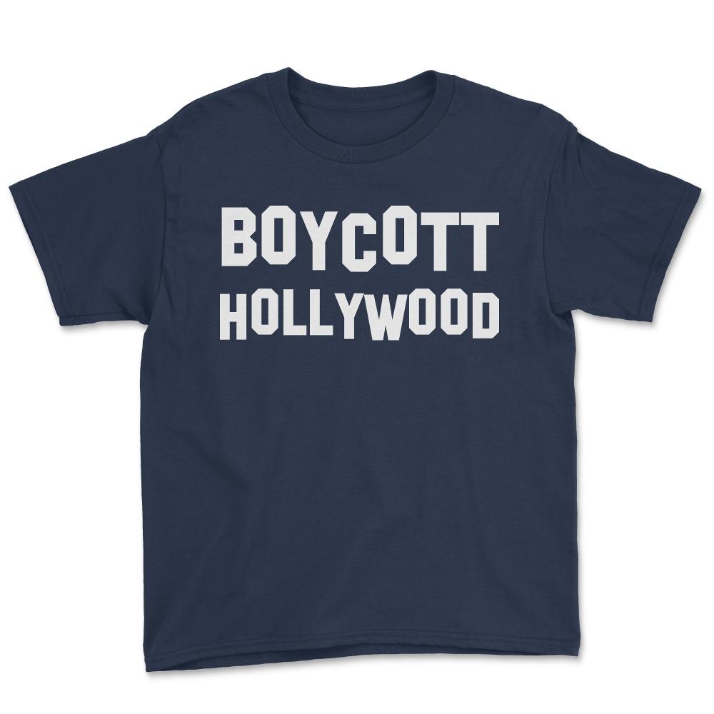 Boycott Hollywood - Youth Tee - Navy