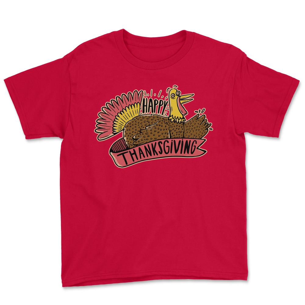 Happy Thanksgiving - Youth Tee - Red