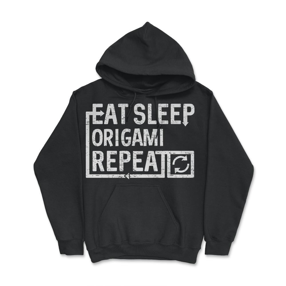 Eat Sleep Origami - Hoodie - Black