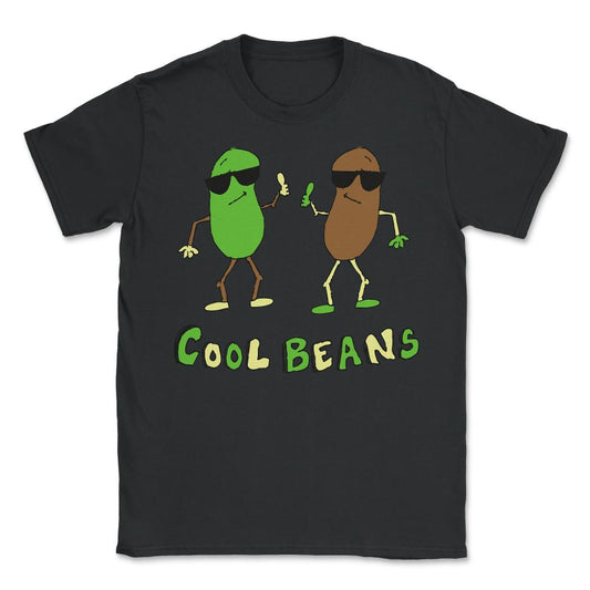Retro Cool Beans - Unisex T-Shirt - Black