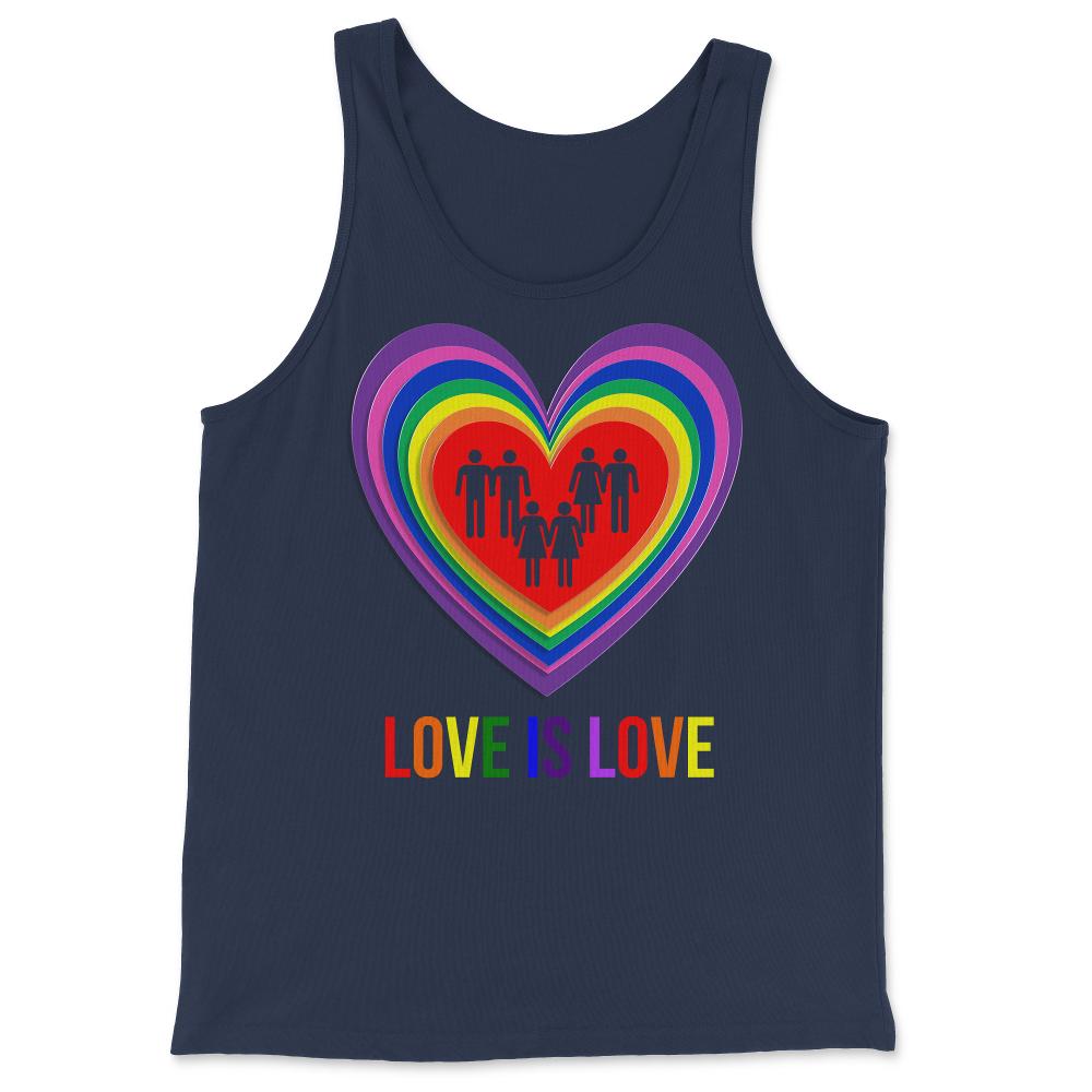 Love Is Love LGBTQ - Tank Top - Navy