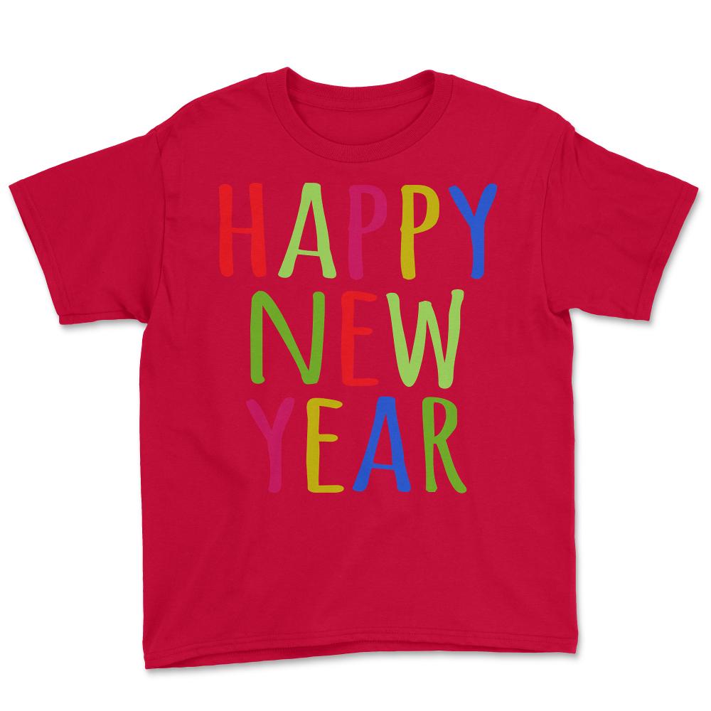 Happy New Year - Youth Tee - Red