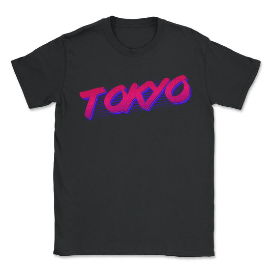 Retro 80s Tokyo Japan - Unisex T-Shirt - Black