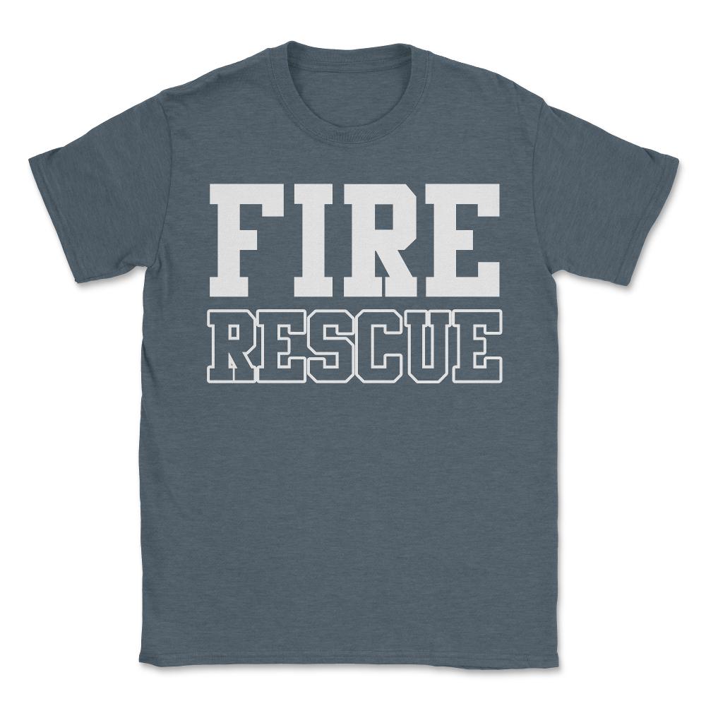 Fire Rescue Fireman - Unisex T-Shirt - Dark Grey Heather