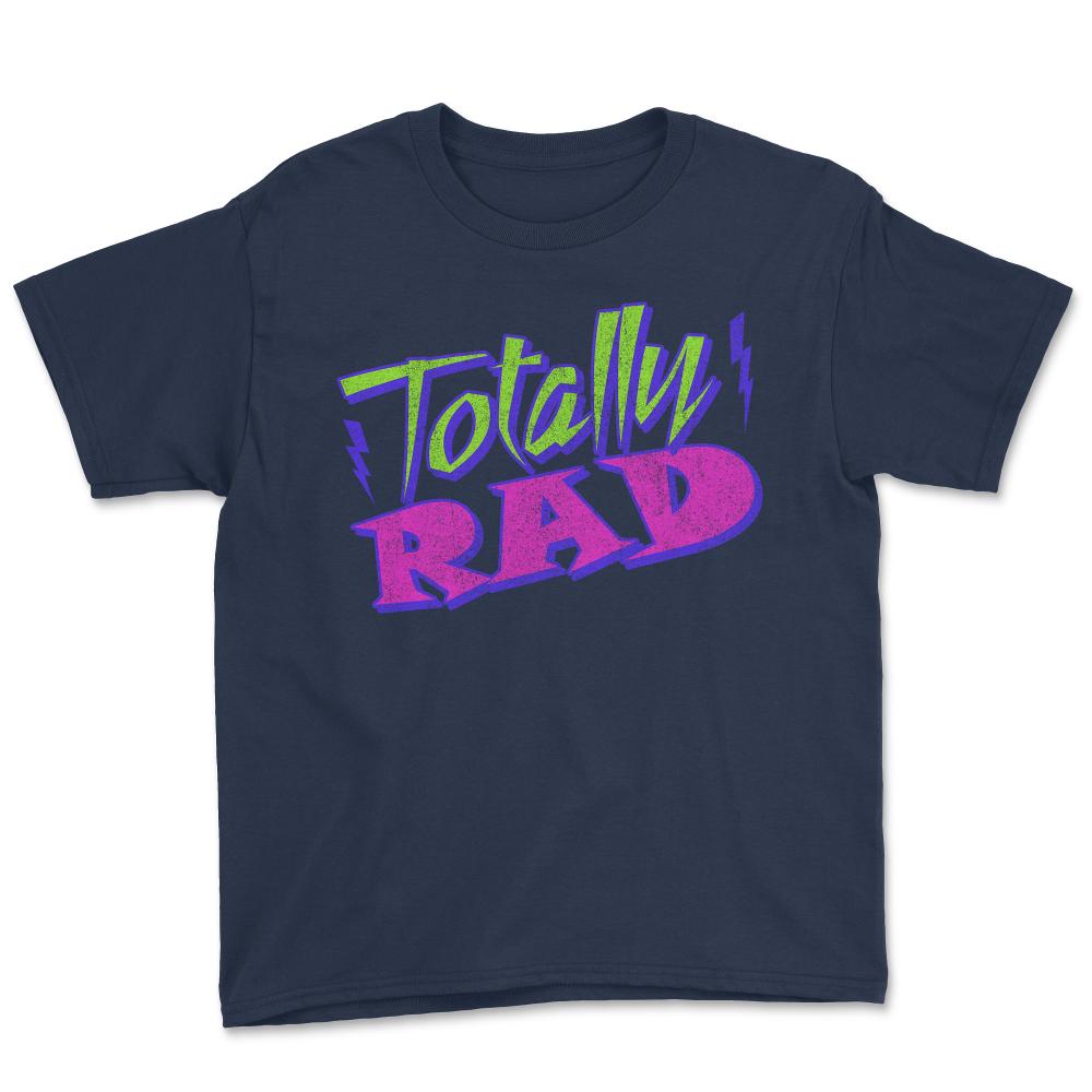 Totally Rad Retro 80's - Youth Tee - Navy