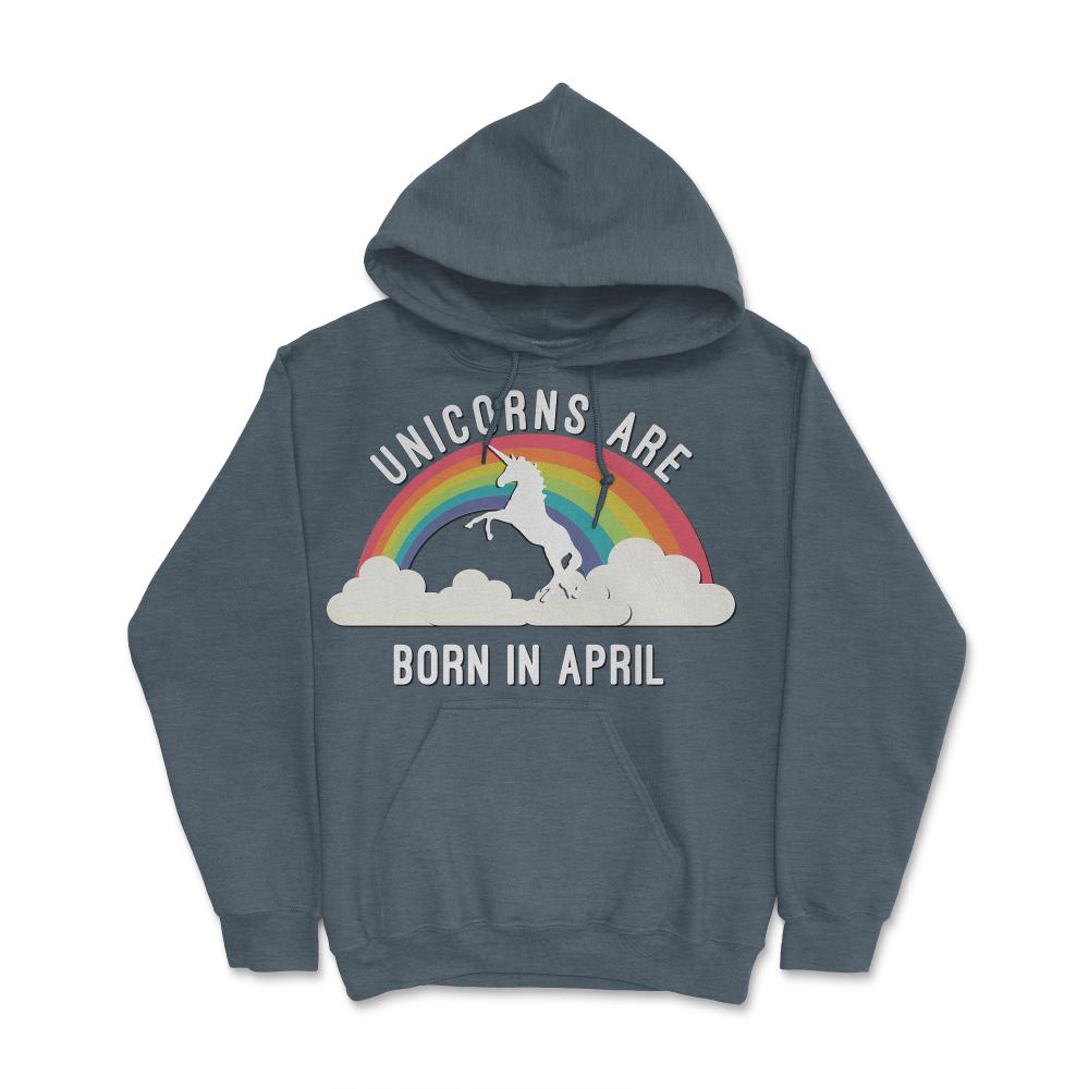 Unicorns Are Born In April - Hoodie - Dark Grey Heather