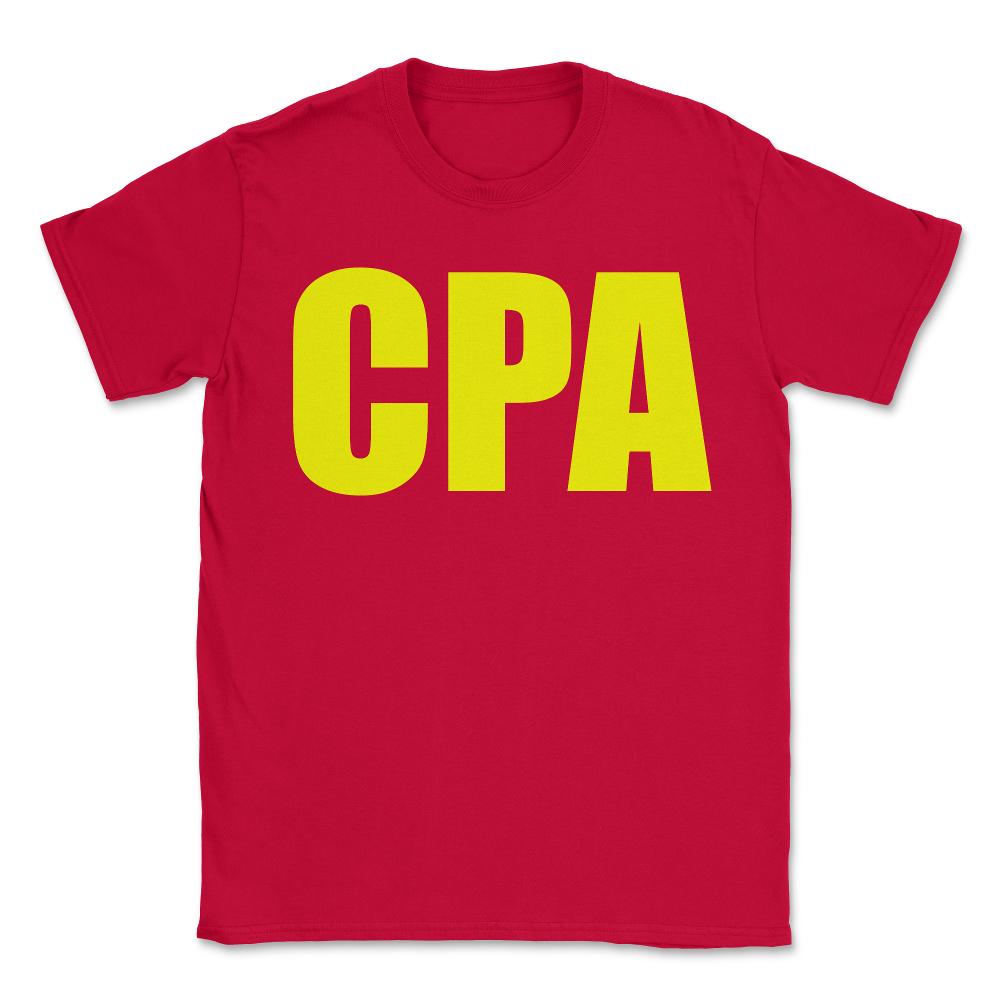 CPA - Unisex T-Shirt - Red