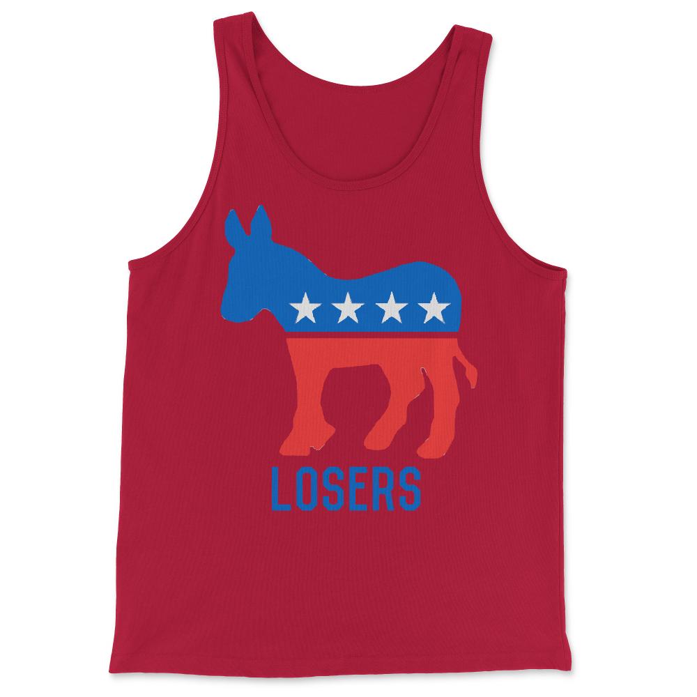 Democrat Donkey Losers - Tank Top - Red