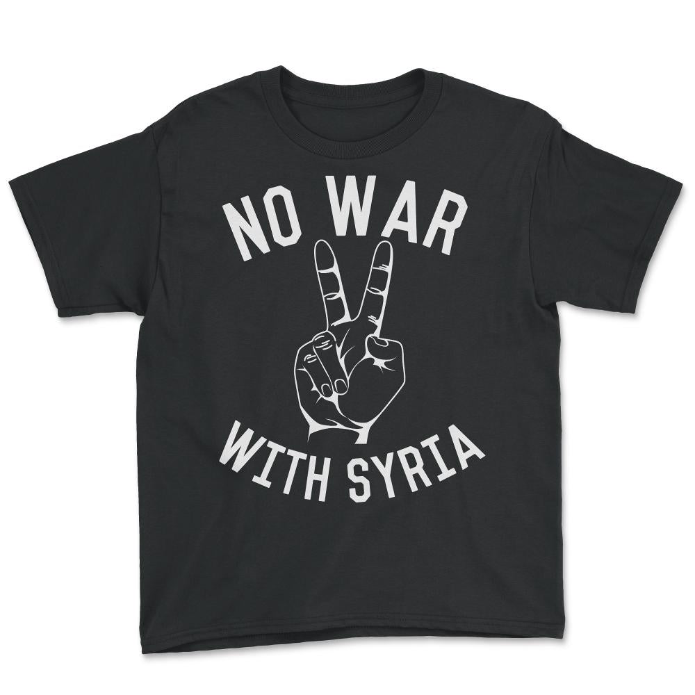 No War With Syria - Youth Tee - Black