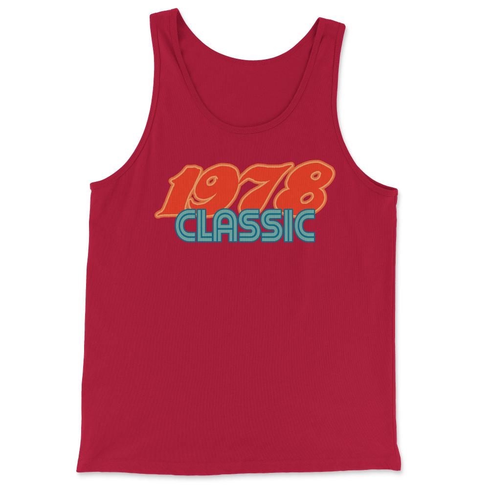 1978 Classic 40th Birthday - Tank Top - Red