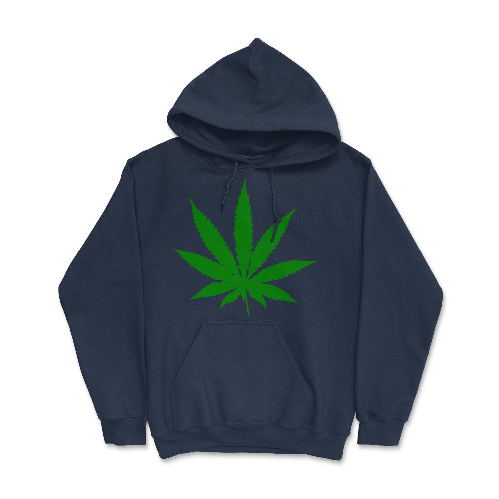 Cannabis Leaf - Hoodie - Navy