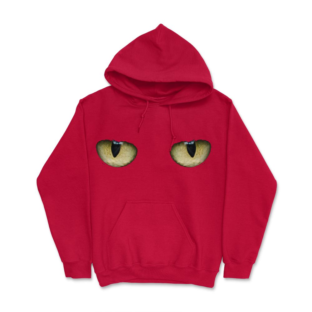 Creepy Cat Eyes - Hoodie - Red
