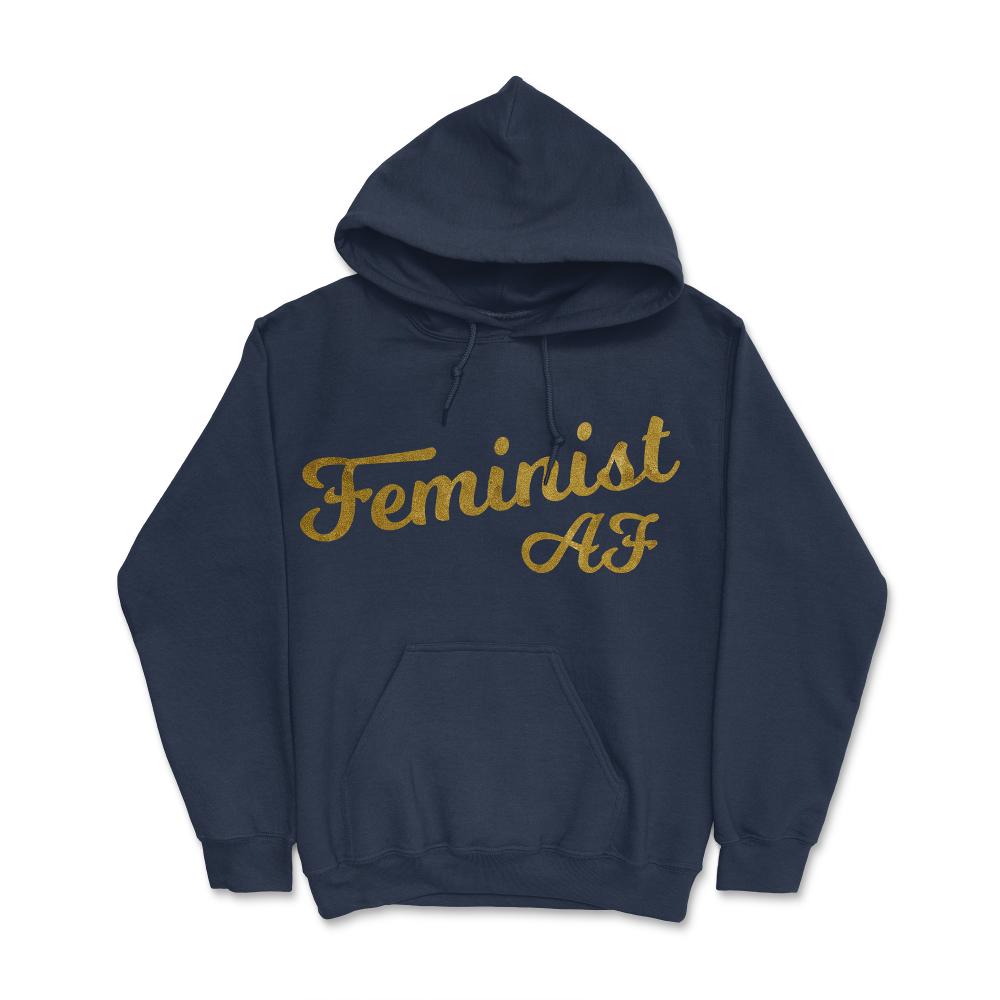 Feminist Af - Hoodie - Navy