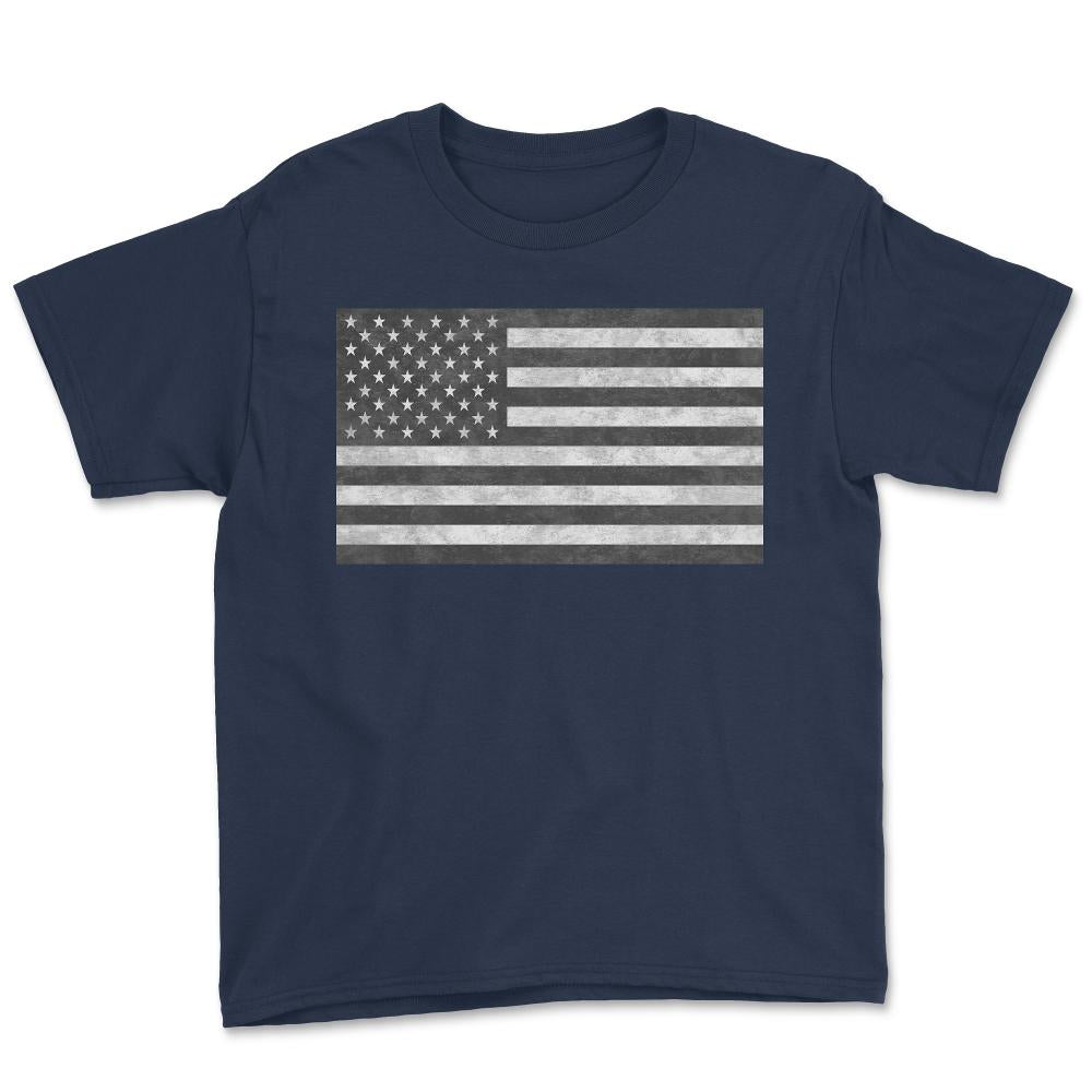 Tactical USA Flag Retro - Youth Tee - Navy