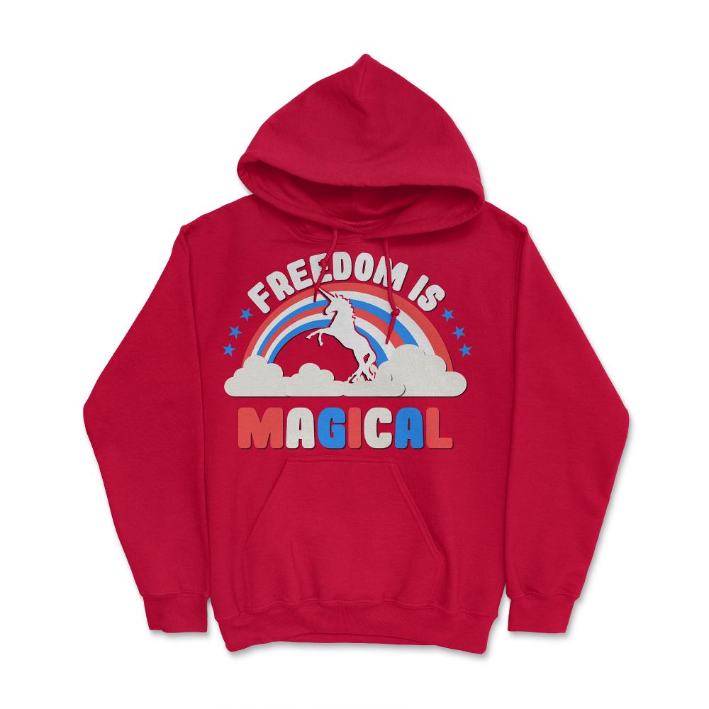 Freedom Is Magical - Hoodie - Red