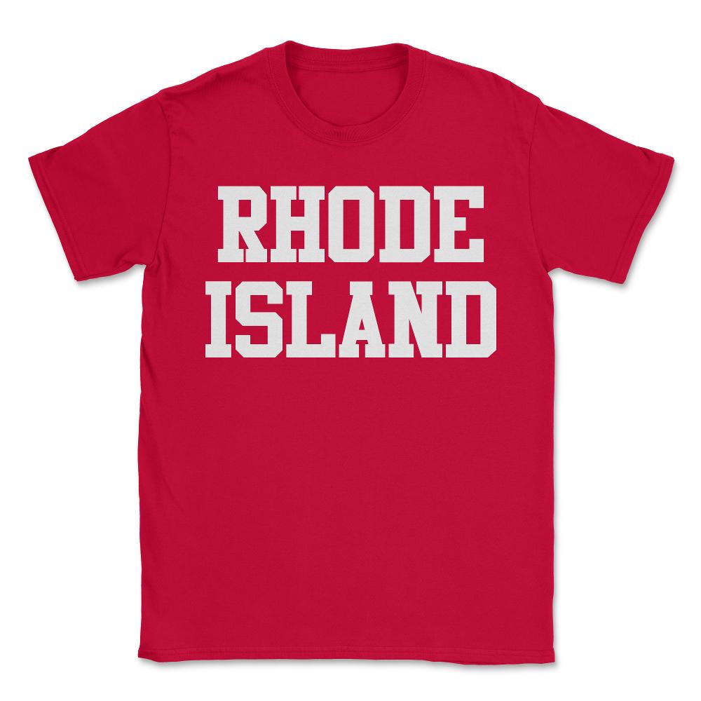 Rhode Island - Unisex T-Shirt - Red