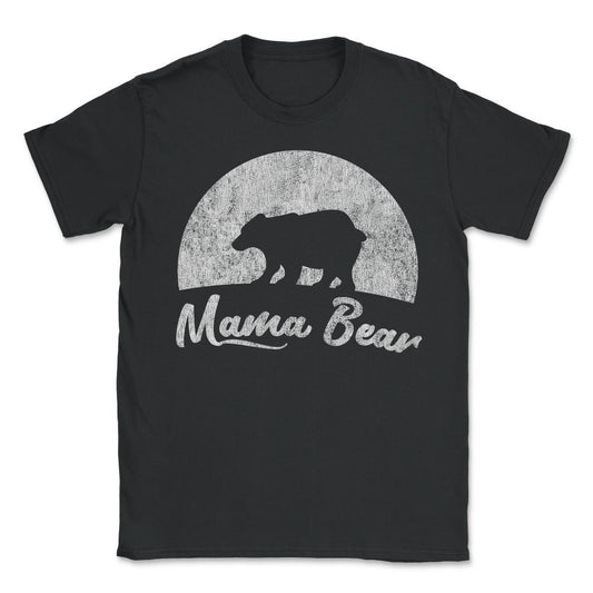 Retro Mama Bear - Unisex T-Shirt - Black