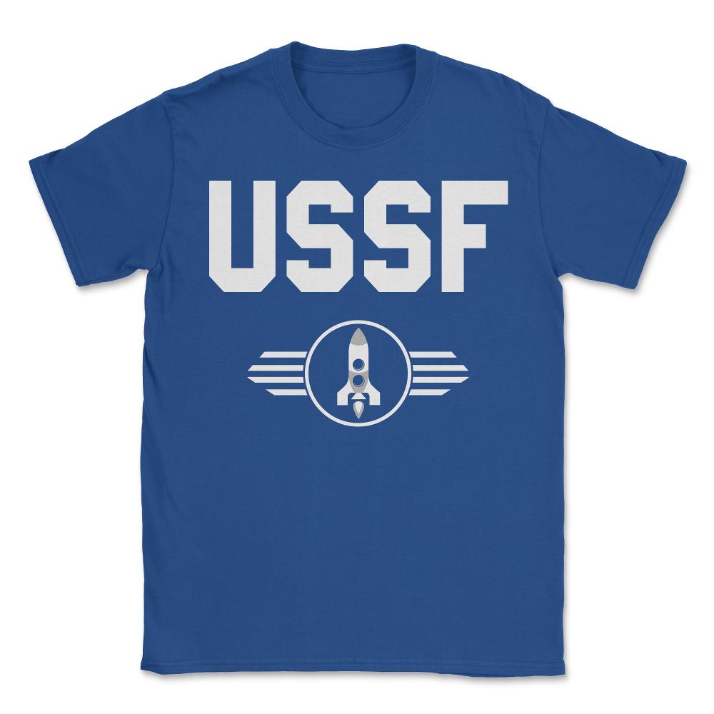 United States Space Force USSF - Unisex T-Shirt - Royal Blue