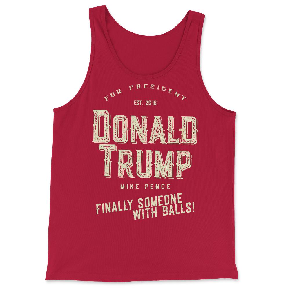Donald Trump Mike Pence 2016 Retro - Tank Top - Red
