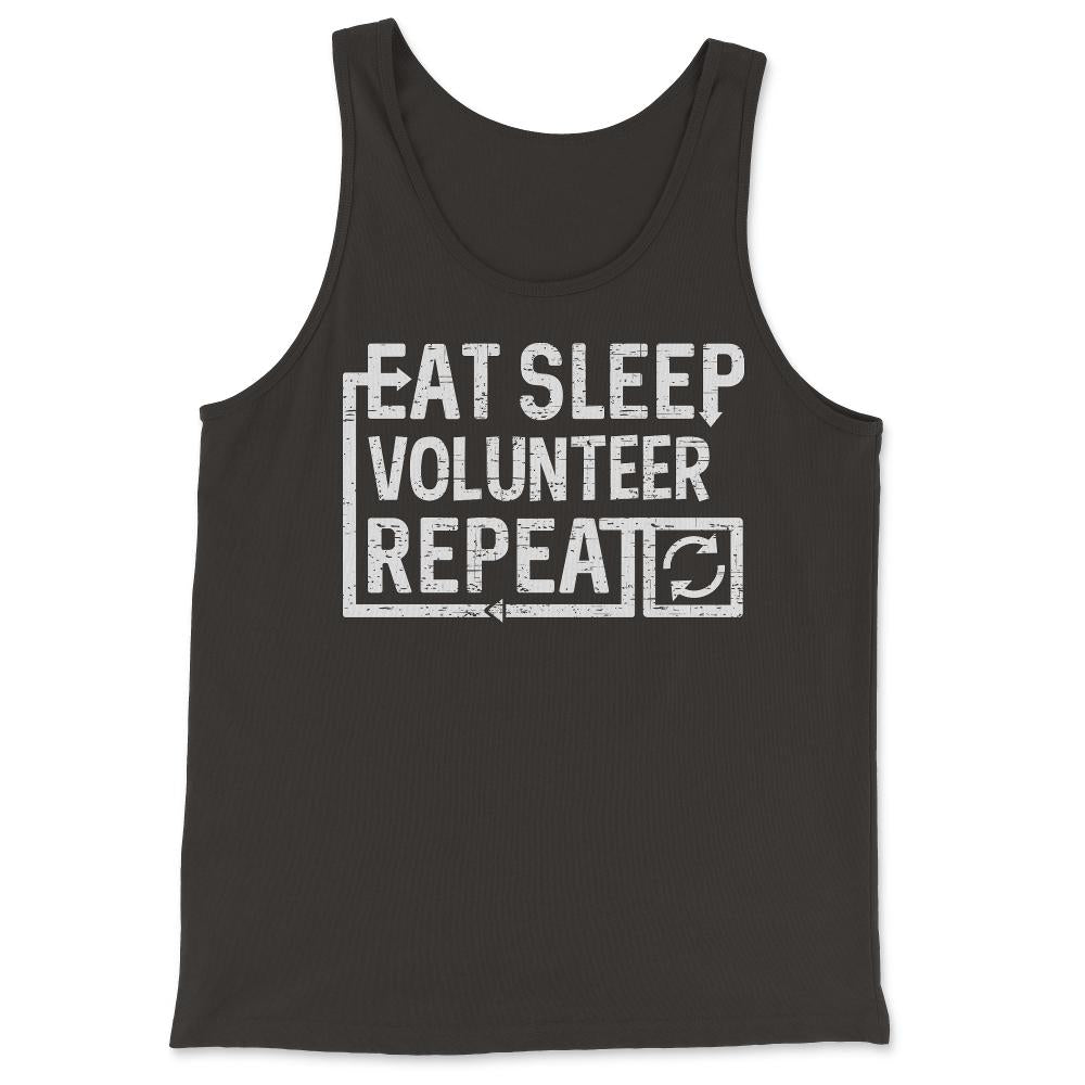 Eat Sleep Volunteer - Tank Top - Black