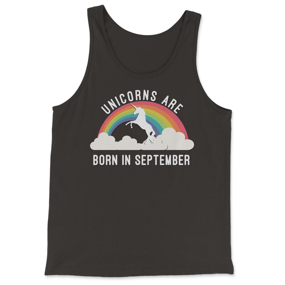 Unicorns Are Born In September - Tank Top - Black