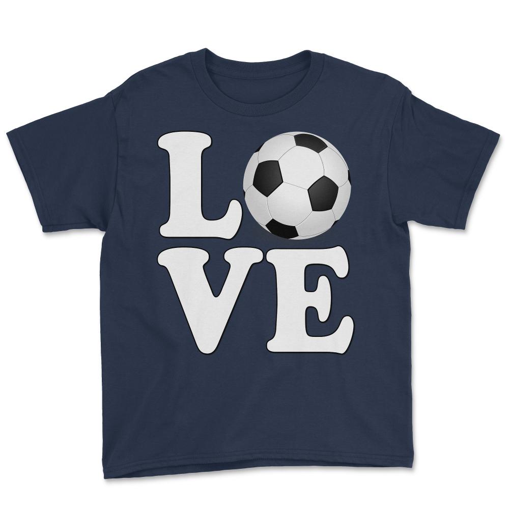 Soccer Love - Youth Tee - Navy