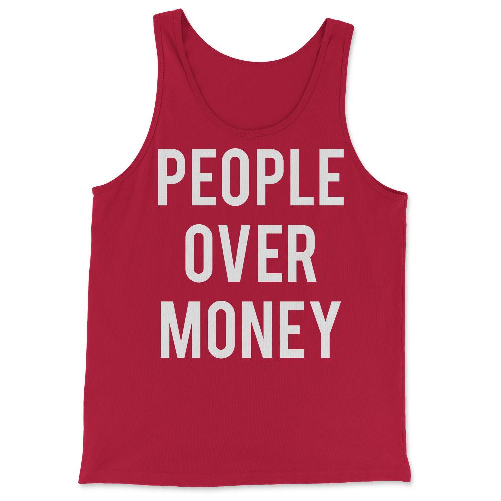 People Over Money - Tank Top - Red
